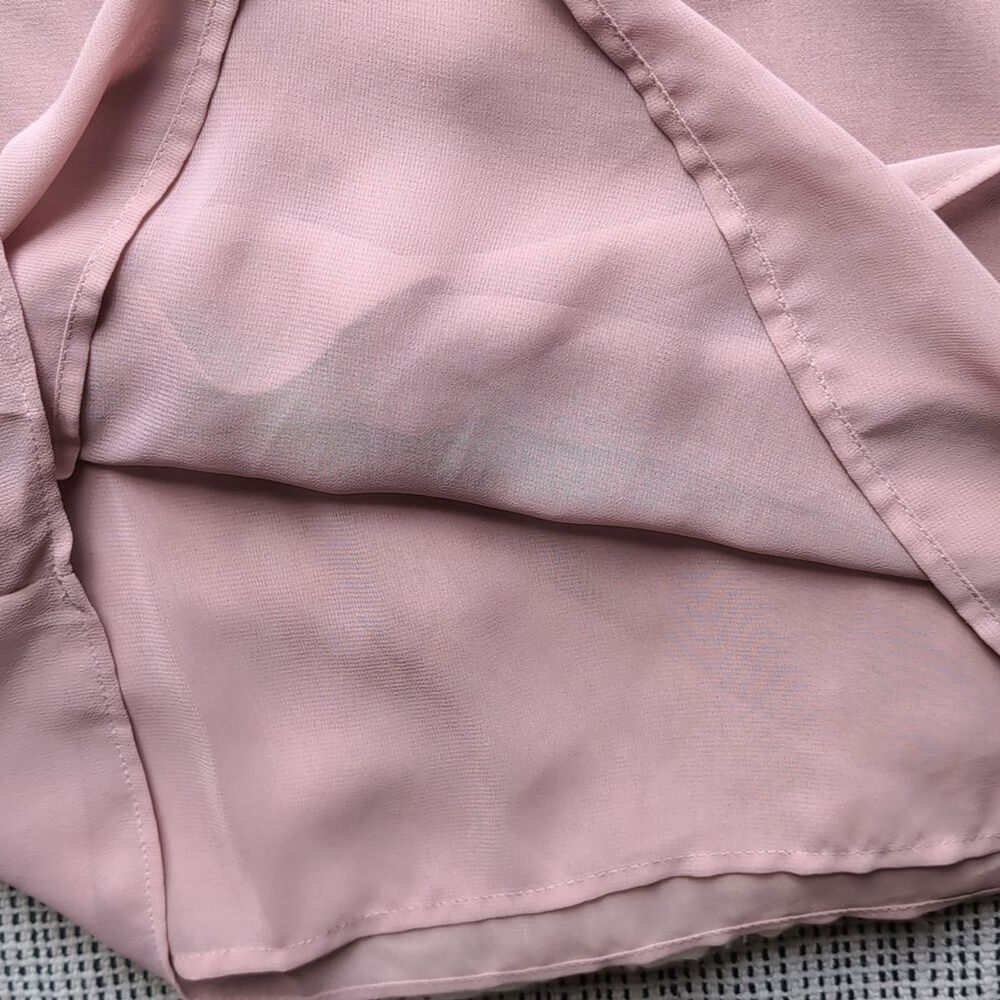 NWT Ann Taylor Women’s Juliet Pleated Sheer Balloon Sleeve Spring Pink Top XL - Picture 10 of 12
